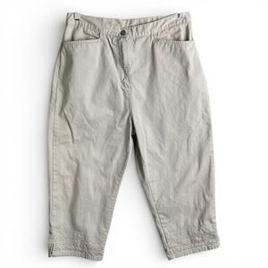 Vintage Bill Blass Embroidered Khaki Capris